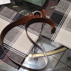 Salvatore Ferragamo Chestnut Leather Belt